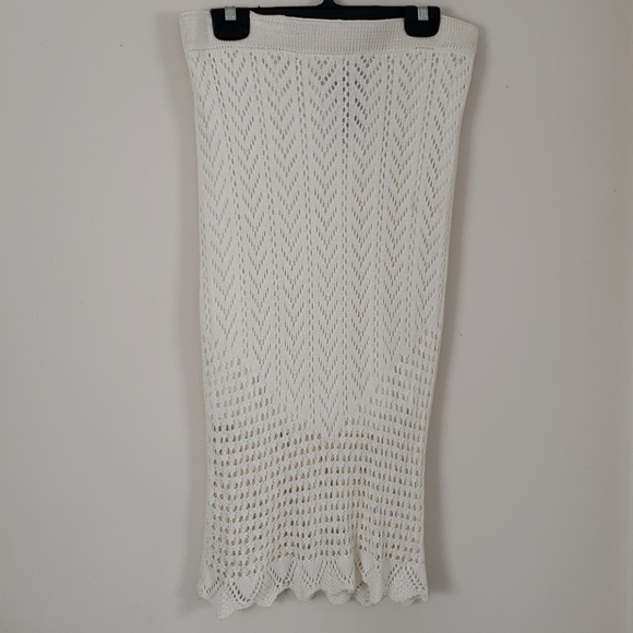 White Midi Skirt - Picture 1 of 2
